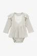 Боди-лодочка с юбочкой для девочки Baby Life B-935 68 см Серый - изображение 1