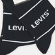 Набір чоловічих шкарпеток високих бавовняних 2 пари Levi's Short Cut Logo Sport 2P 7012105670080 43-46 Чорний (8720245185639) - зображення 3
