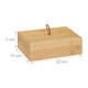 Коробка для зберігання речей з кришкою бук 7 x 22 x 15 см - зображення 5