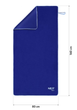 Ręcznik NILS AQUA NAR14 z  mikrofibry frotte 160 x 80 cm Granatowy (5908261680113) - obraz 7