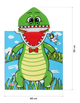 Ręcznik ponczo Nils AQUA NAR20 85 x 60 cm Crocodile (5908261680250) - obraz 6