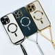 Чохол Crossbody Lanyard with Magsafe зі шнурком для iPhone 16 Night Blue - зображення 6