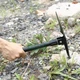 Лопата кирка складная туристическая походная в чехле 5 в 1 компас, пила, открывашка - изображение 8