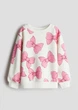 Свитшот белый Бант H&M 134-140см (400011261) - изображение 1