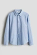 Рубашка хлопковая светло-голубая H&M 170см (400011181) - изображение 1