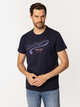 Футболка бавовняна довга чоловіча Lee Cooper Authentic5-1160 3XL Темно-синя (5905991727996) - зображення 3