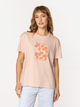 T-shirt damski z nadrukiem bawełniany Lee Cooper Cherry-1145 L Brzoskwiniowy (5905991729259) - obraz 3