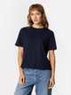 T-shirt damski basic bawełniany Lee Cooper Cropped-8515 XL Granatowy (5905991728870) - obraz 1