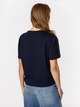 T-shirt damski basic bawełniany Lee Cooper Cropped-8515 L Granatowy (5905991728856) - obraz 2