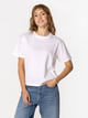 Футболка бавовняна жіноча Lee Cooper Cropped-8515 M Біла (5905991728900) - зображення 1