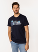 T-shirt męski z nadrukiem bawełniany Lee Cooper Denim-1160 2XL Granatowy (5905991726708) - obraz 3