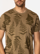 T-shirt męski z nadrukiem bawełniany Lee Cooper Fern-3170 XL Khaki (5905991727842) - obraz 4