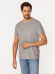 T-shirt męski basic bawełniany Lee Cooper Henley-1160 M Szary (5905991736554) - obraz 3