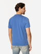 T-shirt męski basic bawełniany Lee Cooper Henley2-1160 S Niebieski (5905991736653) - obraz 2
