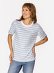 T-shirt damski w paski bawełniany Lee Cooper Karmen-4160 M Błękitny (5905991728429) - obraz 3