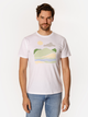 T-shirt męski z nadrukiem bawełniany Lee Cooper Landscape-1145 XL Biały (5905991727590) - obraz 3