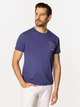 T-shirt męski bawełniany Lee Cooper Letters-1145 L Fioletowy (5905991727910) - obraz 1