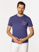 T-shirt męski bawełniany Lee Cooper Letters-1145 L Fioletowy (5905991727910) - obraz 3