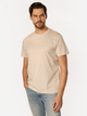 Футболка бавовняна довга чоловіча Lee Cooper Obutch-875 2XL Бежева (5905991736530) - зображення 1