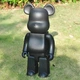 Дизайнерська іграшка Беарбрік 28 см чорний. Статуетка Bearbrick 400% Black. Bearbrick - зображення 6