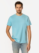 Футболка бавовняна довга чоловіча Lee Cooper Obutch-875 XL Блакитна (5905991736349) - зображення 1