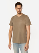 Футболка бавовняна довга чоловіча Lee Cooper Obutch-875 2XL Коричнева (5905991736394) - зображення 3
