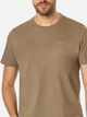 Футболка бавовняна довга чоловіча Lee Cooper Obutch-875 2XL Коричнева (5905991736394) - зображення 4