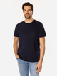 Футболка бавовняна довга чоловіча Lee Cooper Obutch-875 2XL Темно-синя (5905991735953) - зображення 1