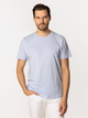 T-shirt męski basic bawełniany Lee Cooper Obutch-875 2XL Jasnobłękitny (5905991736189) - obraz 3
