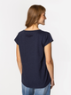 T-shirt damski basic bawełniany Lee Cooper Olivia-2160 XL Granatowy (5905991728511) - obraz 2