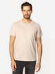 T-shirt męski basic bawełniany Lee Cooper Oslo-8515 2XL Beżowy (5905991728191) - obraz 3