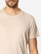 T-shirt męski basic bawełniany Lee Cooper Oslo-8515 2XL Beżowy (5905991728191) - obraz 4