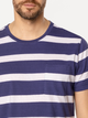 T-shirt męski w paski bawełniany Lee Cooper Pocket3-8515 XL Fioletowy (5905991728061) - obraz 3