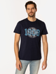 Футболка бавовняна довга чоловіча Lee Cooper Run Club-1160 L Чорна (5905991735663) - зображення 1