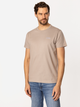 Футболка бавовняна довга чоловіча Lee Cooper Simple-1180 2XL Бежева (5905991726913) - зображення 3