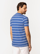 Футболка бавовняна довга чоловіча Lee Cooper Stripes1-4180 XL Синя (5905991727460) - зображення 2