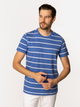Футболка бавовняна довга чоловіча Lee Cooper Stripes1-4180 L Синя (5905991727453) - зображення 3
