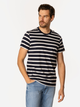 Футболка бавовняна довга чоловіча Lee Cooper Stripes3-4180 2XL Темно-синя (5905991727569) - зображення 3