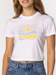T-shirt damski z nadrukiem bawełniany Lee Cooper Sun-1160 S Błękitny (5905991729365) - obraz 4