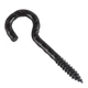 Гак-шуруп, C-подібний, пластик чорний 5x60 уп 5 шт snapt - изображение 1