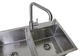 Мийка з нержавійки AQUAMILL 7843 INOX + дозатор + змішувач - зображення 9