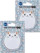 Упаковка паперових стікерів Centrum Cute Cat №2 8124522 75х81 мм 30 аркушів 2 шт (2000998491581) - зображення 1