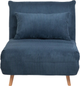 Sofa HOMLA Solace 1-osobowa z funkcją spania 83 x 91 x 84 cm Blue (5904183871615) - obraz 3