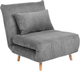 Sofa HOMLA Solace 1-osobowa z funkcją spania 83 x 91 x 84 cm Grey (5904183871639) - obraz 1