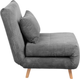Sofa HOMLA Solace 1-osobowa z funkcją spania 83 x 91 x 84 cm Grey (5904183871639) - obraz 2