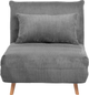 Sofa HOMLA Solace 1-osobowa z funkcją spania 83 x 91 x 84 cm Grey (5904183871639) - obraz 3