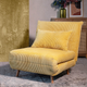 Sofa HOMLA Solace 1-osobowa z funkcją spania 83 x 91 x 84 cm Mustard (5904183871646) - obraz 11