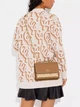 Сумка кросс-боди женская из натуральной кожи маленькая Coach Klare Light Brown BG-COA-84 Коричневая (196395082018) - изображение 3