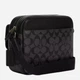 Сумка кросс-боди мужская из натуральной кожи Coach Hudson Crossbody Bag In Signature Canvas BG-COA-92 Черная (196395313471) - изображение 3