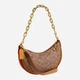 Сумка кросс-боди женская из натуральной кожи маленькая Coach Mira Shoulder Bag In Signature Canvas BG-COA-96 Коричневая (196395288984) - изображение 4